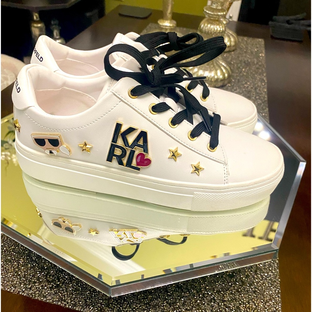 Karl Lagerfeld Womens Sneakers Sz 6